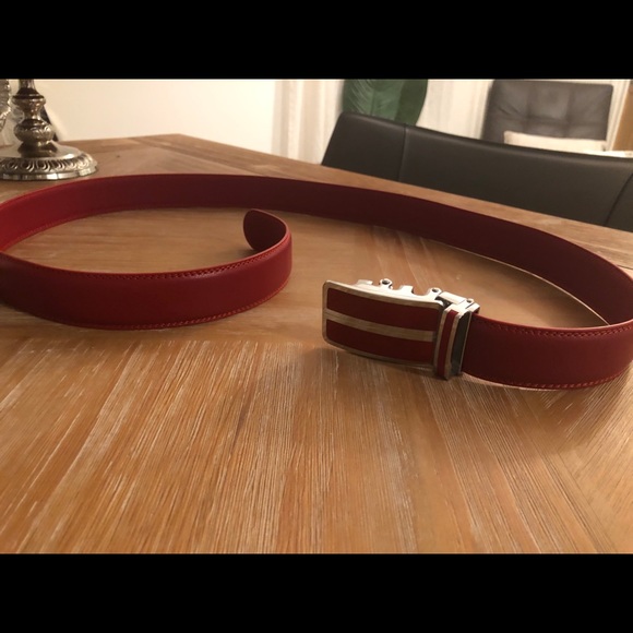 BNWT Luxurious Automatic PWR Red Ratchet Belt!! - Picture 5 of 16